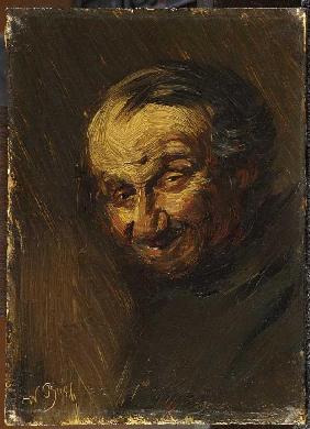 Das Knochenmännchen (Kopf eines alten Mannes) 1870