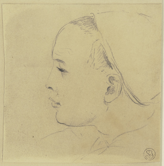 Orientalischer Kopf im Profil nach links von Wilhelm Gentz