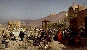 Das Totenfest in Kairo. 1872
