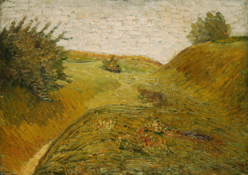 Hügelige Felder von Wilhelm Morgner