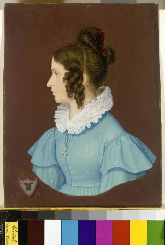 Josephine Suttner, die Braut des Künstlers. von Wilhelm von Kaulbach