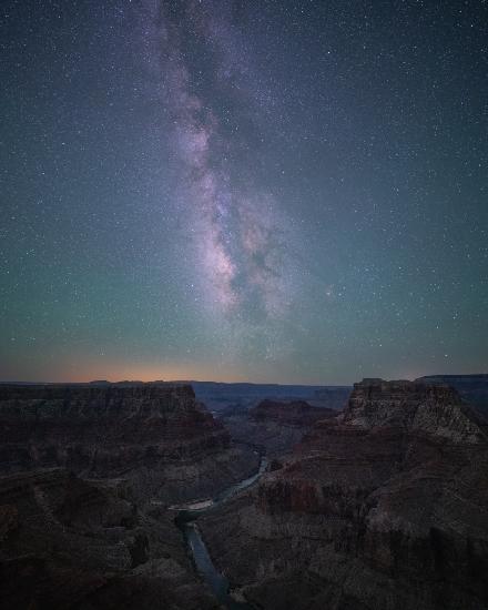 Grand Canyon und Milchstraße
