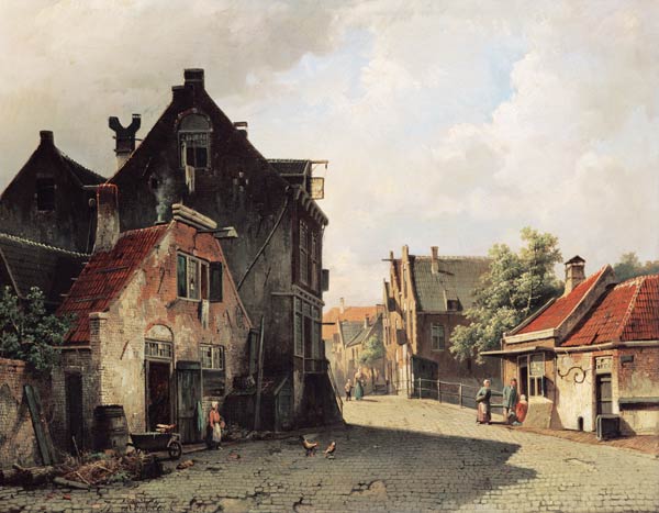 A Dutch Town von Willem Koekkoek