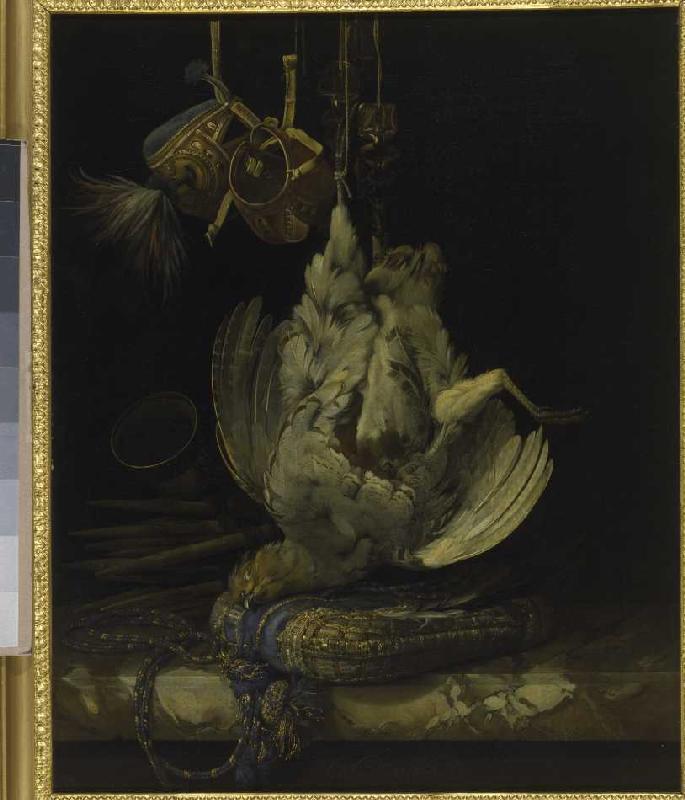 Jagdstilleben mit totem Vogel von Willem van Aelst