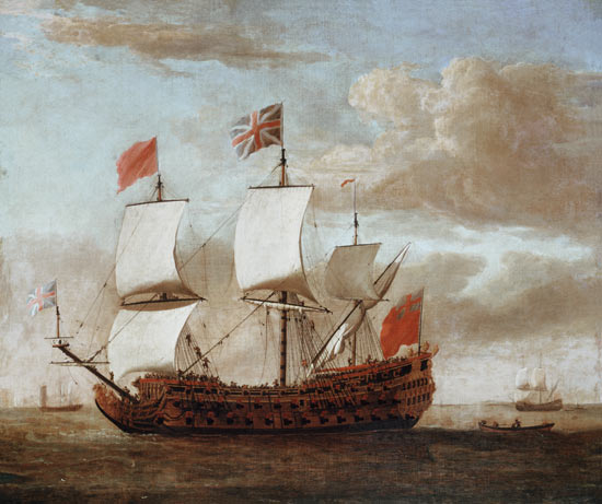 The British Man-o'-War von Willem van de Velde d.J.
