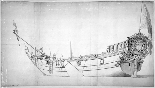 The Royal Yacht ''Mary'' von Willem van de Velde d.J.