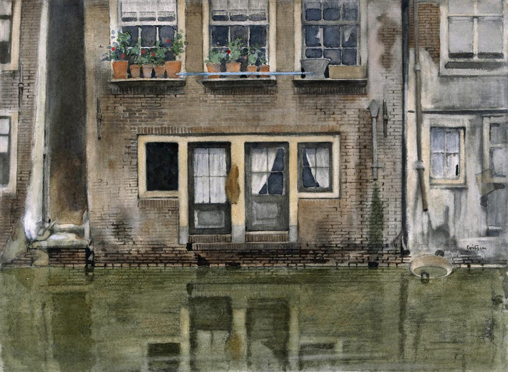 Haus an einer Gracht in Amsterdam  von Willem Witsen