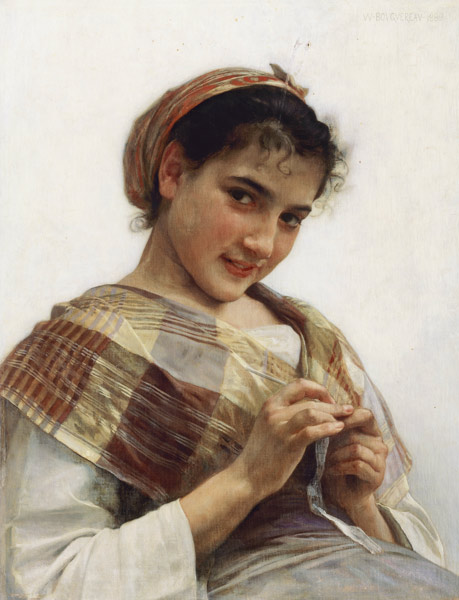 Ein bretonisches Mädchen von William Adolphe Bouguereau