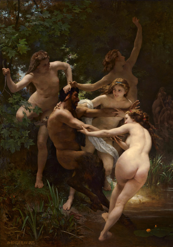 Nymphs and Satyr von William Adolphe Bouguereau