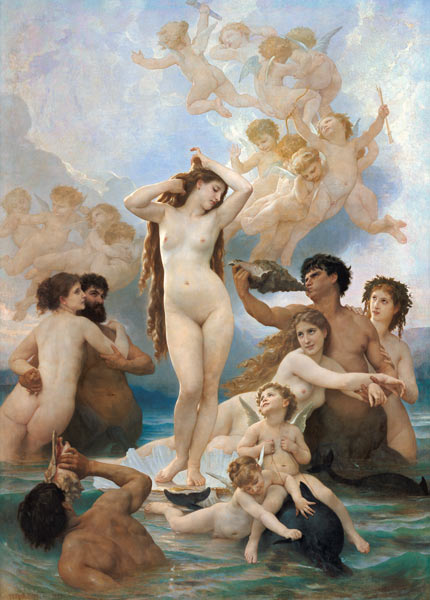 Die Geburt der Venus. von William Adolphe Bouguereau