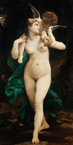 Venus und Amor. von William Adolphe Bouguereau
