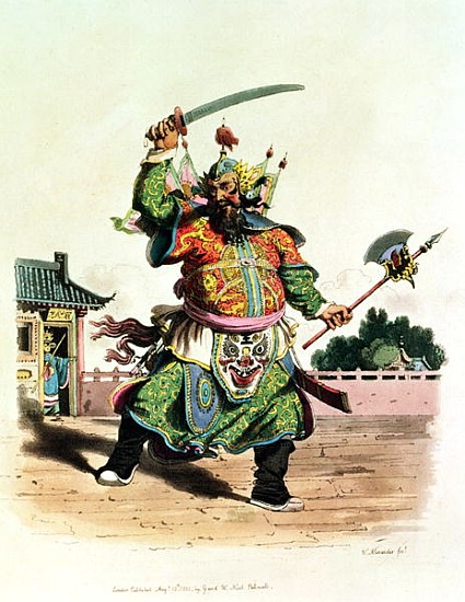 A Chinese Comedian, illustration from ''The Costume of China'' von William Alexander