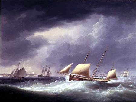 Sailing ships nr. Herne Bay von William Anderson