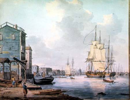 The Thames at Rotherhithe, 1790s von William Anderson