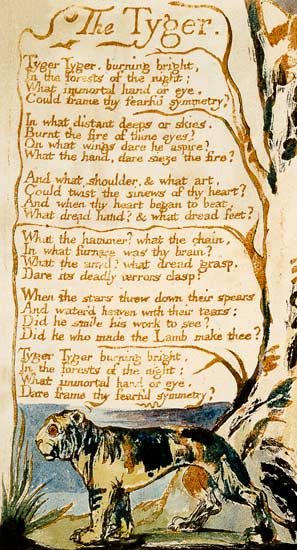 The Tyger, from Songs of Innocence von William Blake