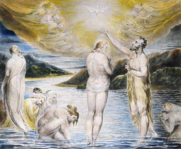 The Baptism of Christ von William Blake