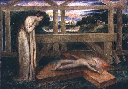 The Christ Child asleep on a Cross von William Blake