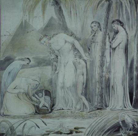 The compassion of Pharaoh's Daughter or The Finding of Moses von William Blake
