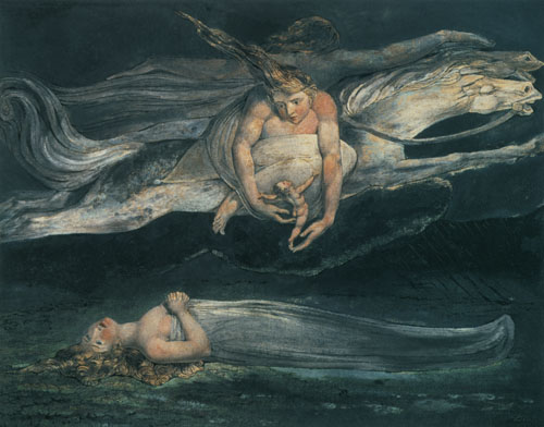 Das Erbarmen Aus der Zeichenfolge zu Dantes göttlicher Komödie von William Blake