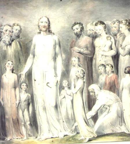 The Healing of the Woman with an Issue of Blood von William Blake