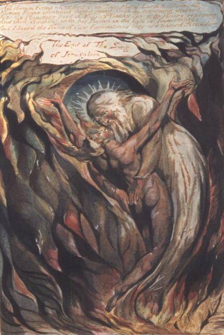 Jerusalem The Emanation of the Giant Albion: plate 99 "All Human Forms" (the reunion of Jerusalem, r von William Blake