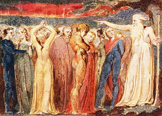 Joseph of Arimathea preaching to the inhabitants of Britain von William Blake