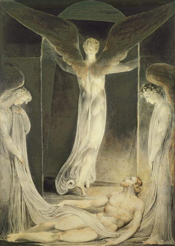 The Resurrection: The Angels rolling away the Stone from the Sepulchre von William Blake