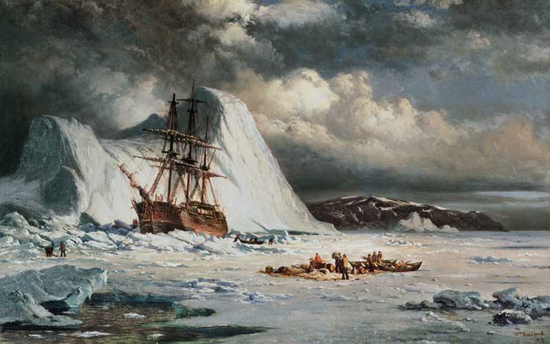 Icebound Ship von William Bradford