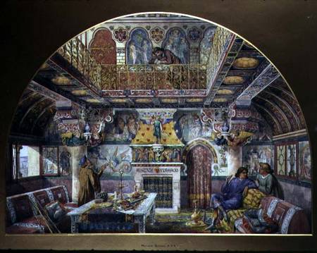 Design for the Decoration of the Summer Smoking Room at Cardiff Castle von William Burges