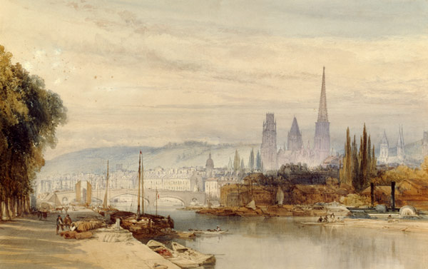 View of Rouen on the Seine von William Callow