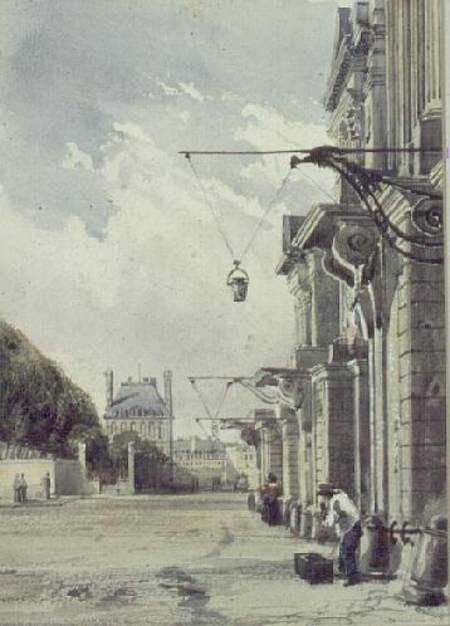 The Rue de Rivoli, near the Tuileries, Paris von William Callow