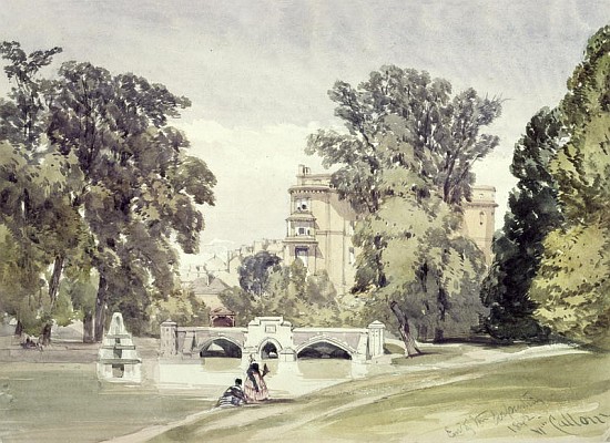 West End of the Serpentine, Kensington Gardens von William Callow