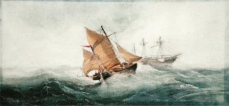 Approaching the Wreck von William Clarkson Stanfield
