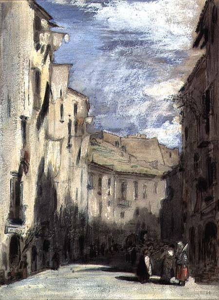 Street in Naples von William Collins