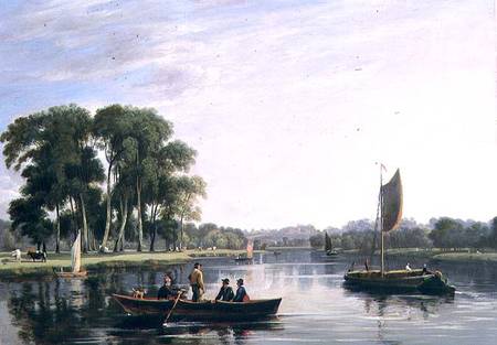 View on the Thames at Richmond von William Daniell