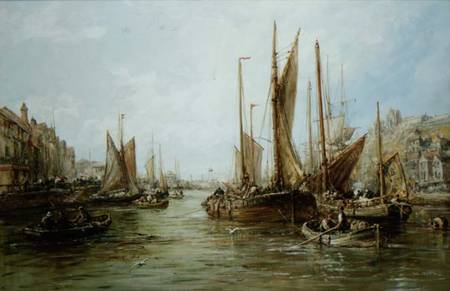 Quayside with Fishing Boats von William Edward Webb