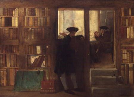 The Bibliophilist's Haunt or Creech's Bookshop von William Fettes Douglas