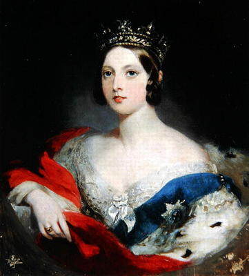 Queen Victoria, 1843 (oil on canvas) von William Fowler