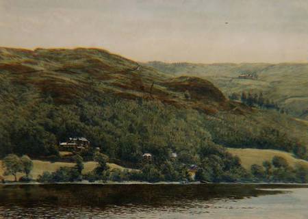 View of Brantwood, p.1881 (w/c, pencil and von William Gersham Collingwood