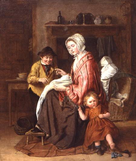 No longer the baby! c.1860 von William Hemsley