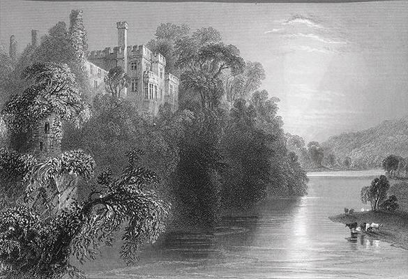Lismore Castle, Lismore, County Waterford, Ireland, from 'Scenery and Antiquities of Ireland' by Geo von William Henry Bartlett