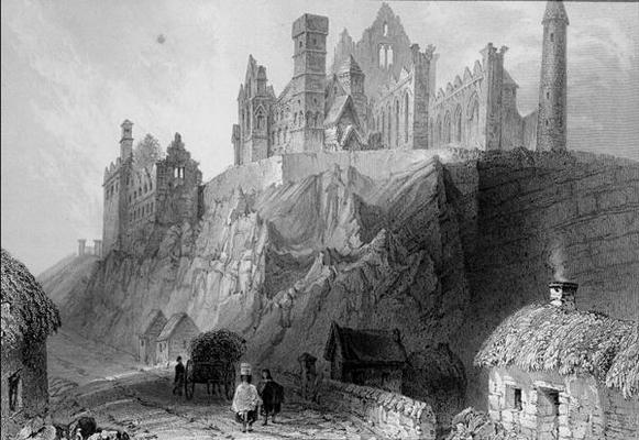 The Rock of Cashel, County Tipperary, Ireland, from 'Scenery and Antiquities of Ireland' by George V von William Henry Bartlett