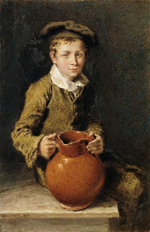 Junge mit einem Krug von William Henry Hunt