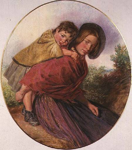 Mother and Child von William Henry Hunt