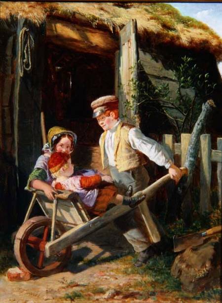 Wheelbarrow (panel) von William Henry Knight