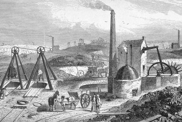 Staffordshire Colliery from 'Cyclopaedia of Useful Arts & Manufactures', edited by Charles Tomlinson von William Henry Prior