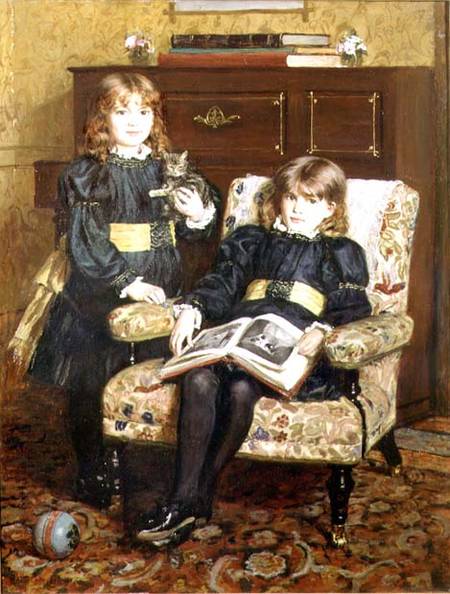 Portrait of May and Violet Craik von William Hippon Gadsby