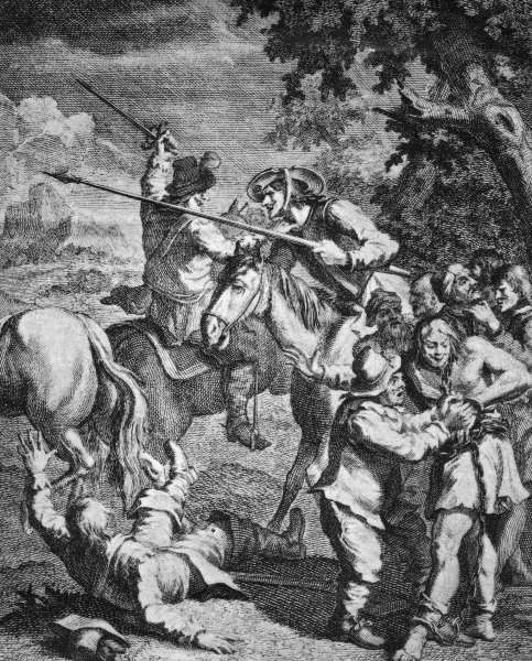 Cervantes, Don Quixote / Engr.by Hogarth von William Hogarth