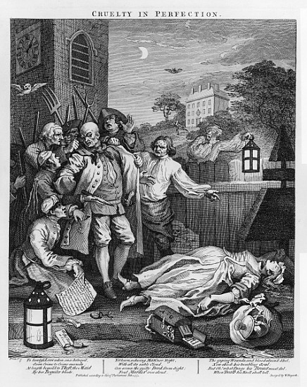 Cruelty in Perfection, from \\The Four Stages of Cruelty\\\, 1751\\"" von William Hogarth