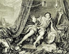 David Garrick in der Rolle Richards III. 1746